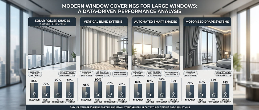 Modern Window Coverings for Large Windows: a Data-Driven Performance Analysis