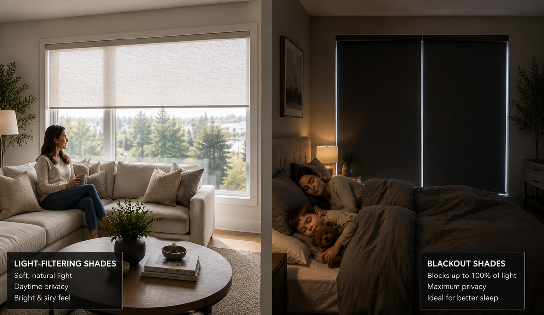 The Difference Between Light-Filtering and Blackout Shades