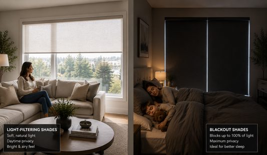 The Difference Between Light-Filtering and Blackout Shades