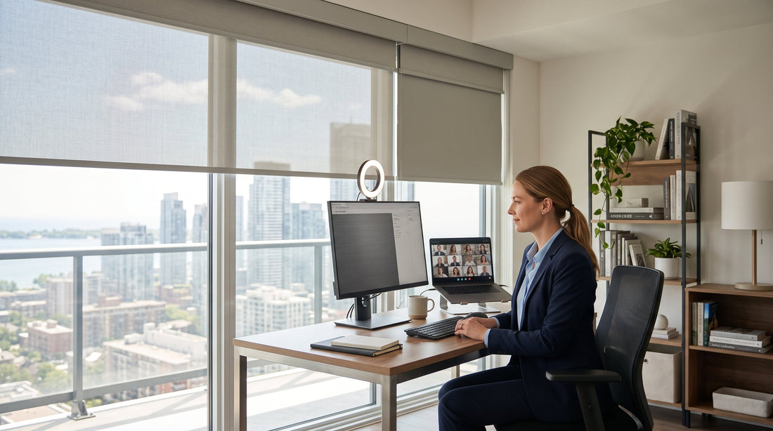 Toronto and Etobicoke Home Office Guide: The Best Window Treatments for Focus and Productivity