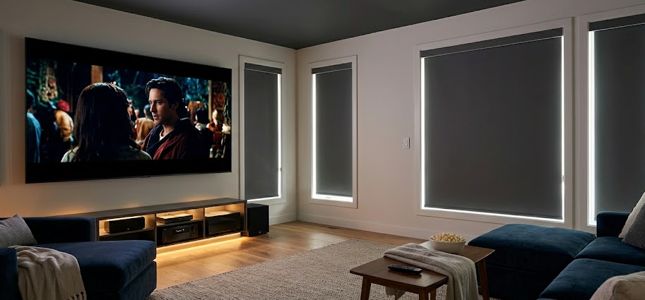 Best Window Treatments for Entertainment Rooms