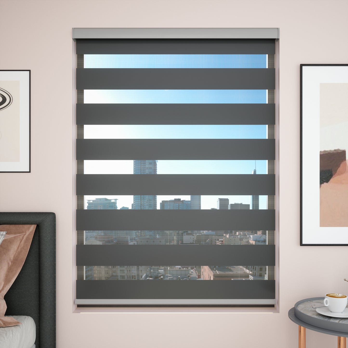 Nuovo - Room Darkening Zebra Blinds