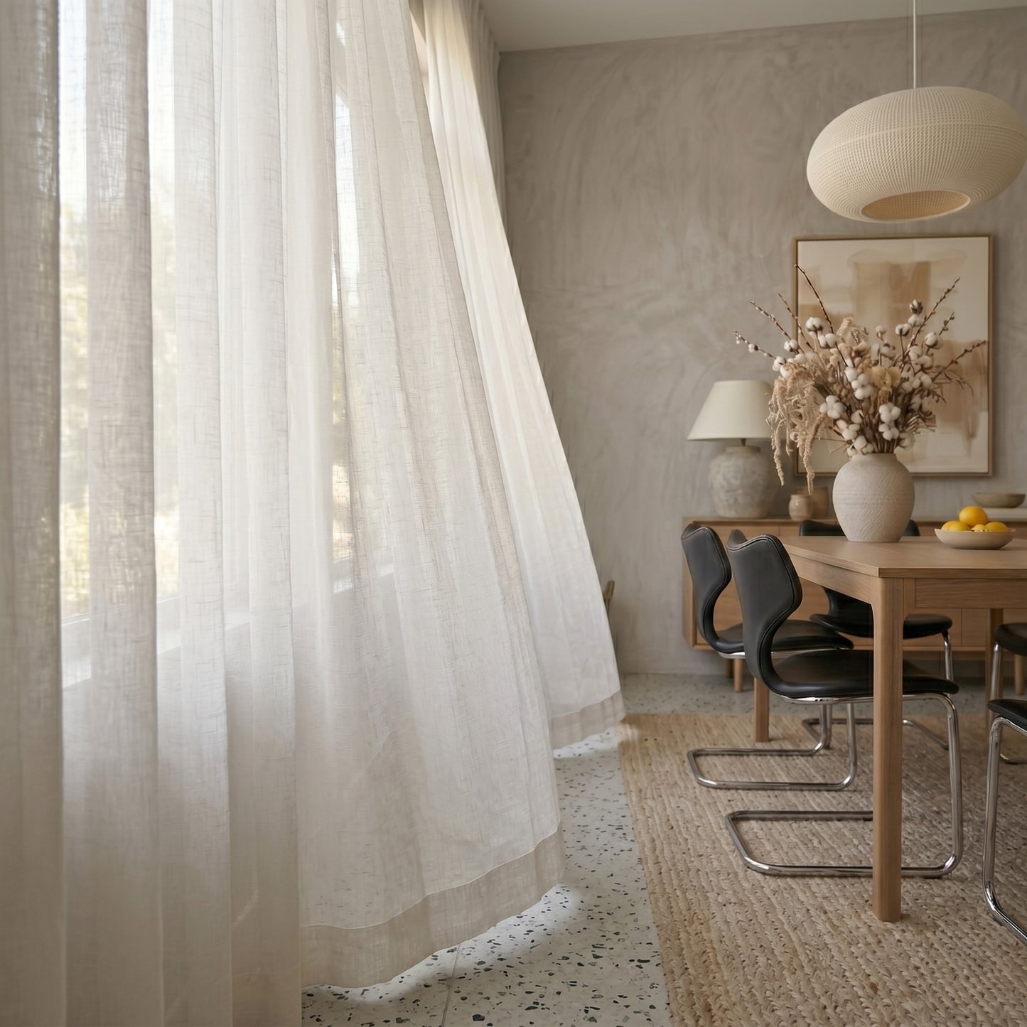 Linen Sheer Curtain